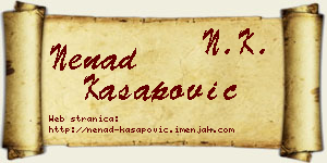 Nenad Kasapović vizit kartica